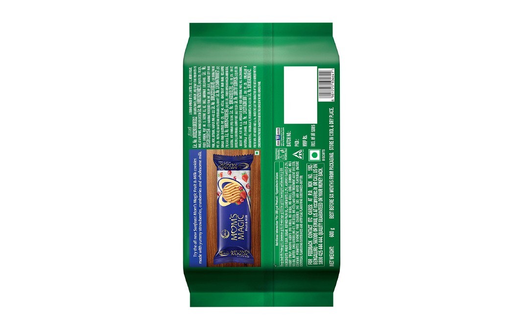 Sunfeast Mom's Magic Cashew & Almond   Pack  600 grams